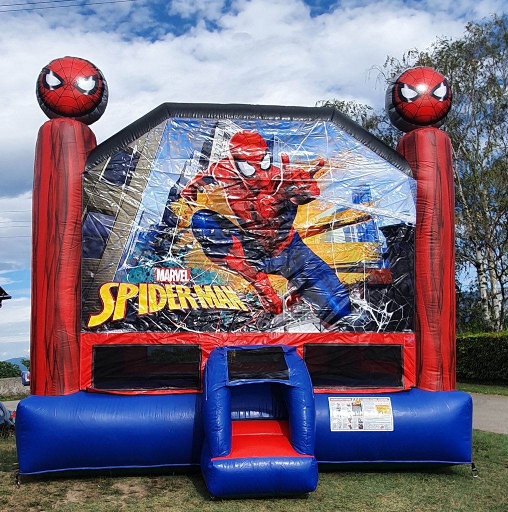 vente château gonflable toboggan Spiderman main image 0